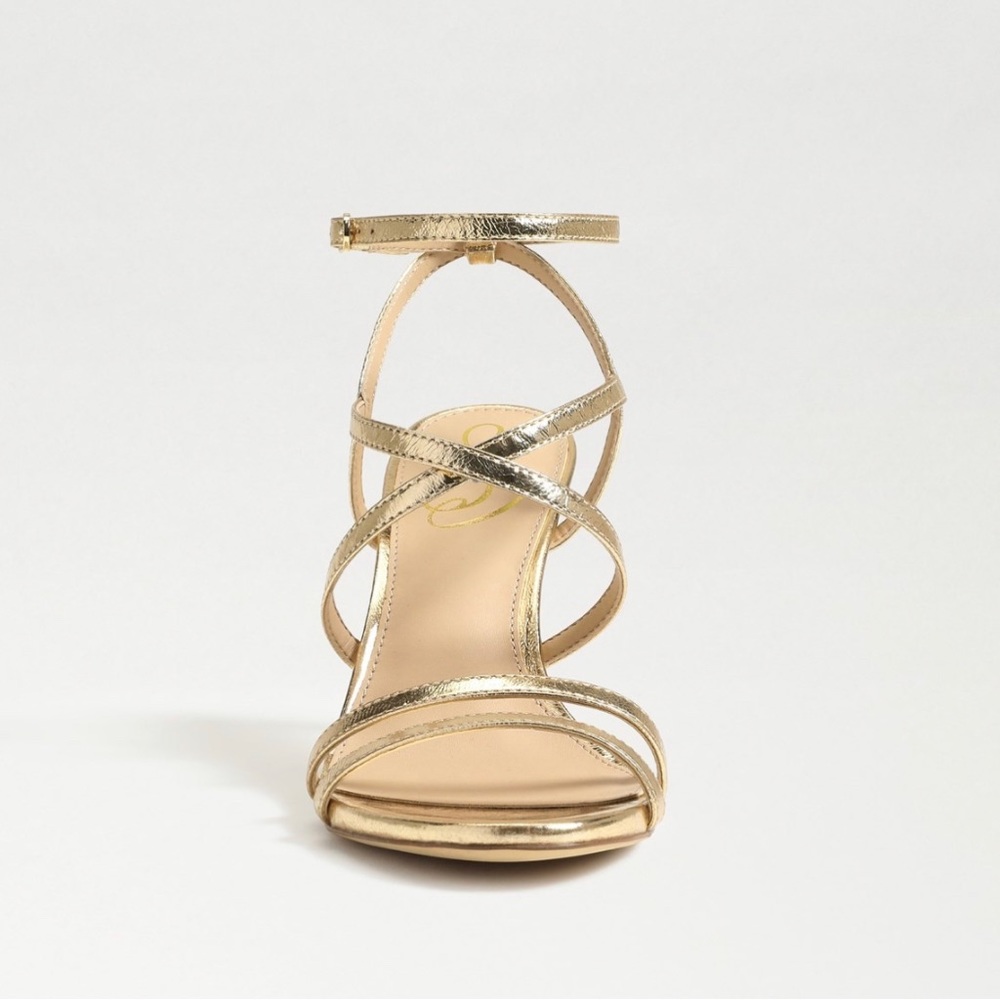 Gold Strappy 3.5 inch Heal